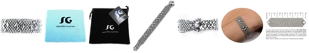 SG Liquid Metal B3 Silver Mesh Bracelet in 7", 7 1/2" or 8"